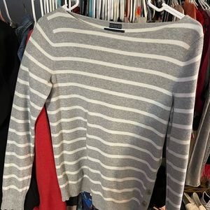 Tommy Hilfiger Gray White striped sweater
